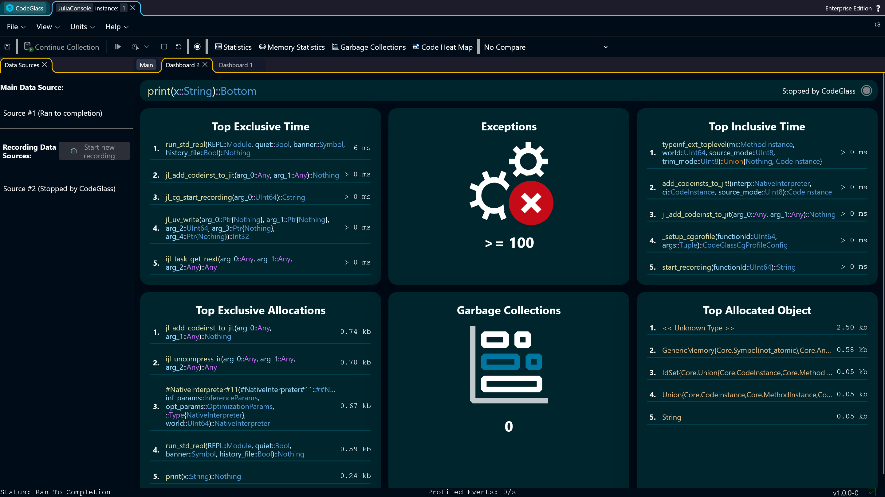 Dashboard cgview