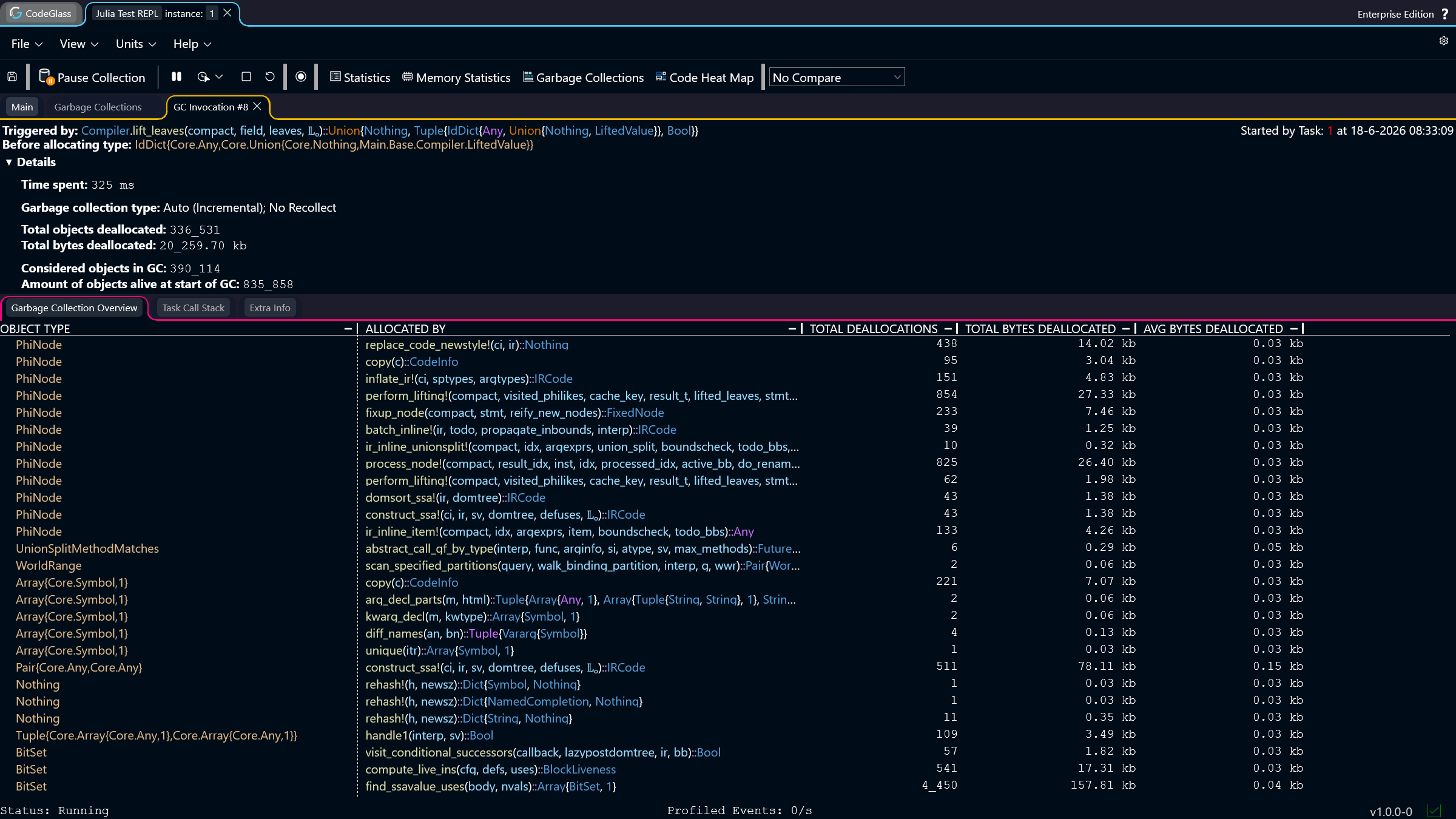 Garbage Collection Details