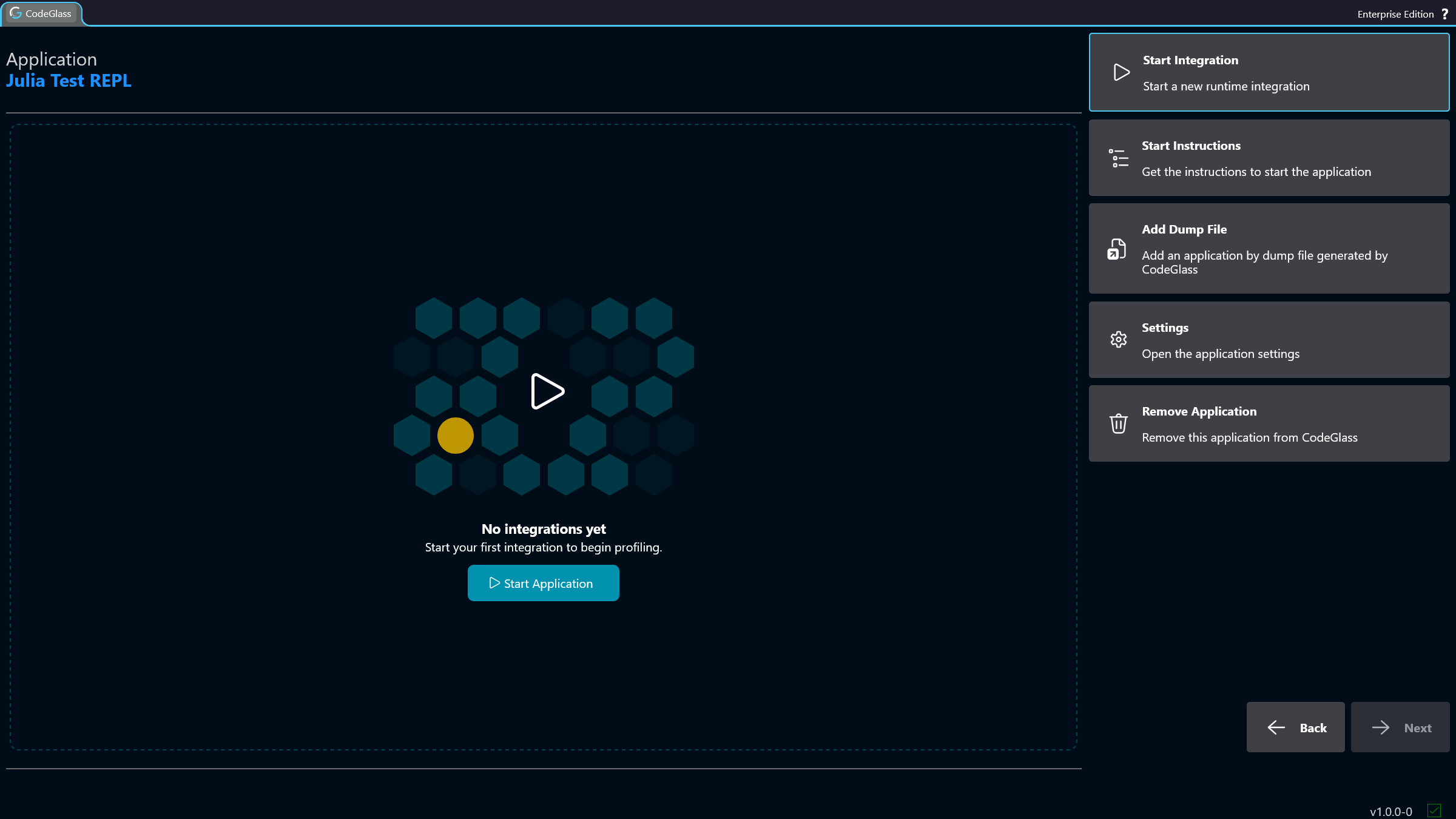 Application Instance List