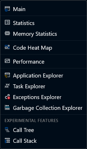 Instance Menu View