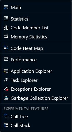 Instance Menu View